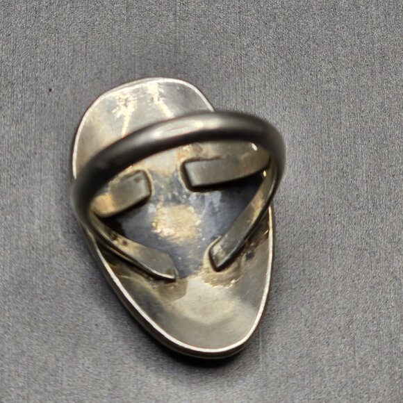 VTG Sterling Silver Bear Paw Statement Ring Size 6.5 Native American Style 6.76g - Picture 5 of 10